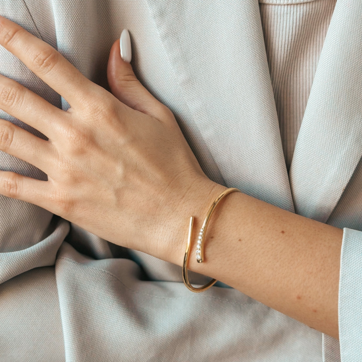 Brățară din argint Golden Vega - Zirconiu - Indira