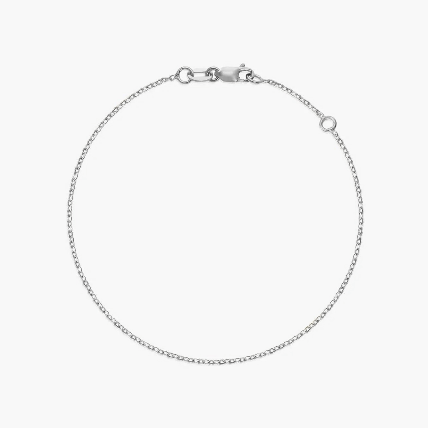 Simple Chain fehérarany karkötő - Indira
