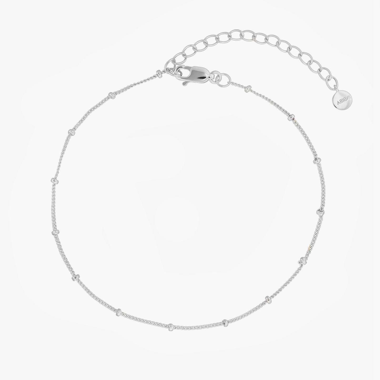 Brățară de picior din argint Beaded