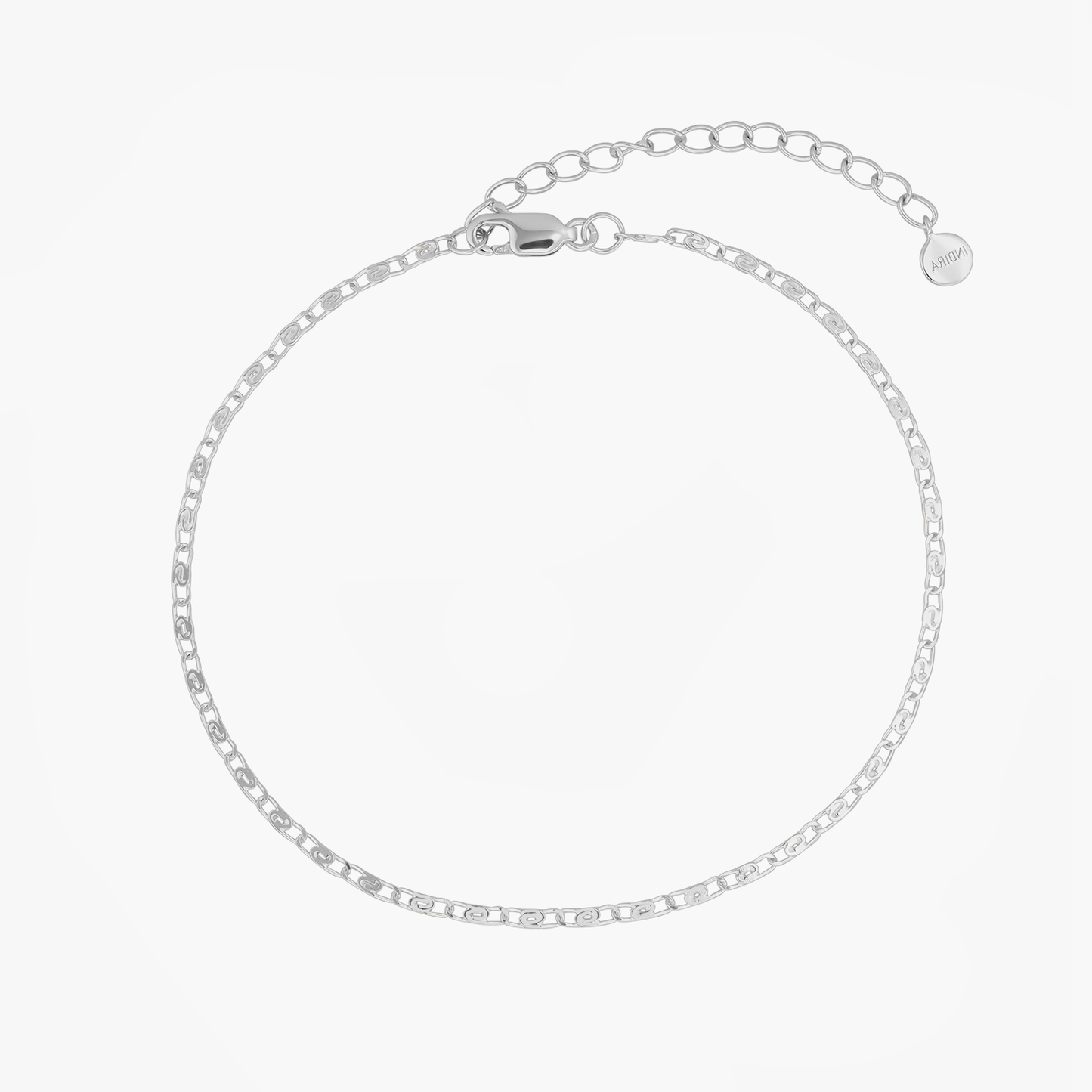 Bratara de picior din argint Silver Anchor