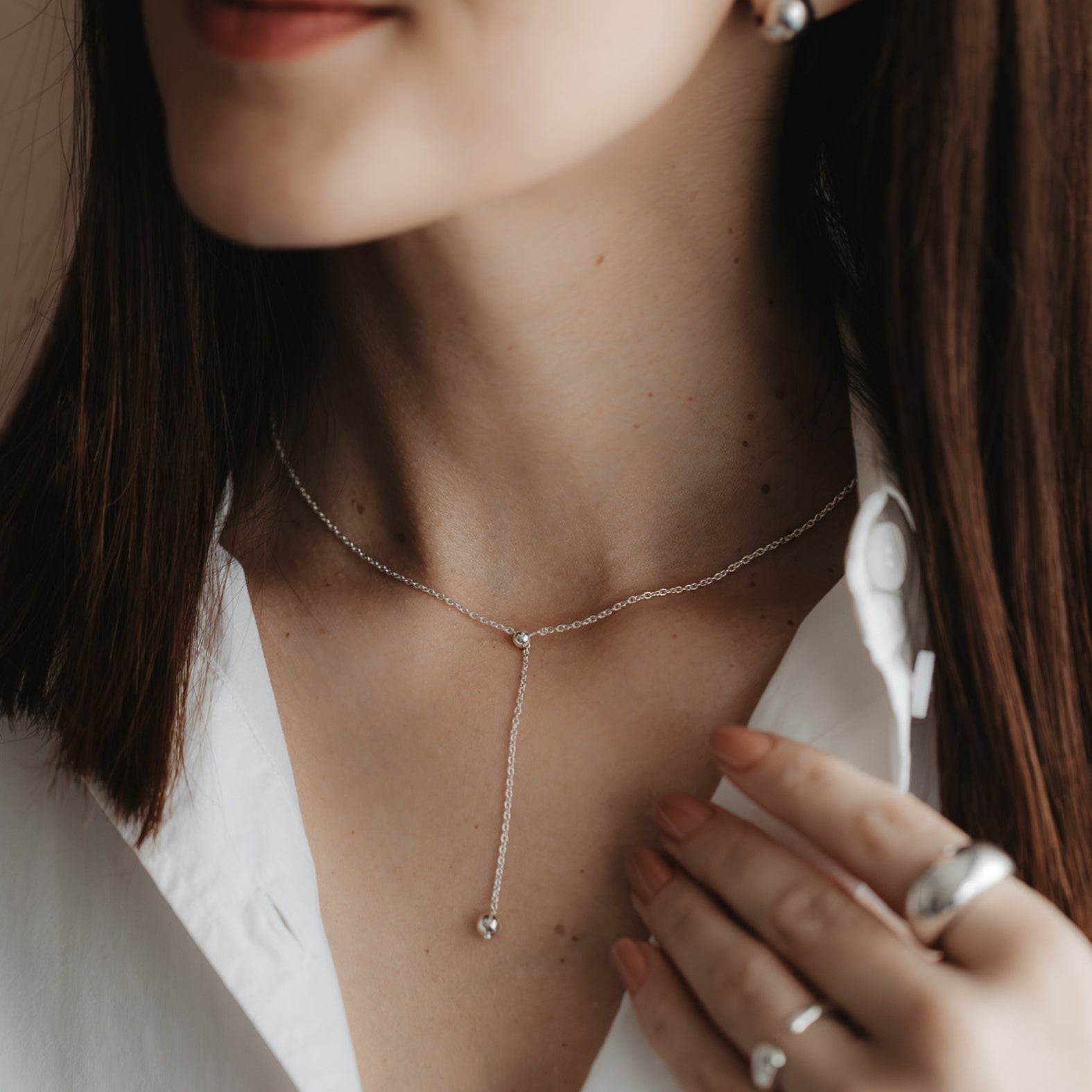 Colier din argint Bola - Indira