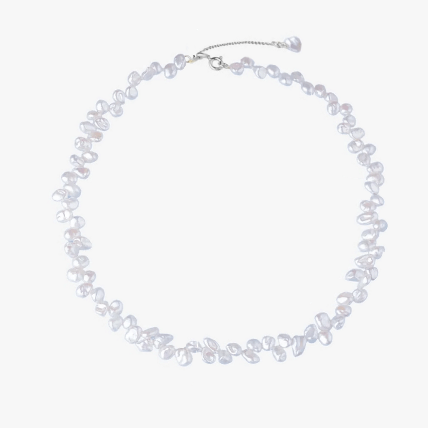 Brielle ezüst nyaklánc - Természetes gyöngyök - Indira