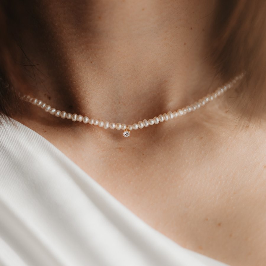 Colier din argint Fairy - Perle de cultura - Indira