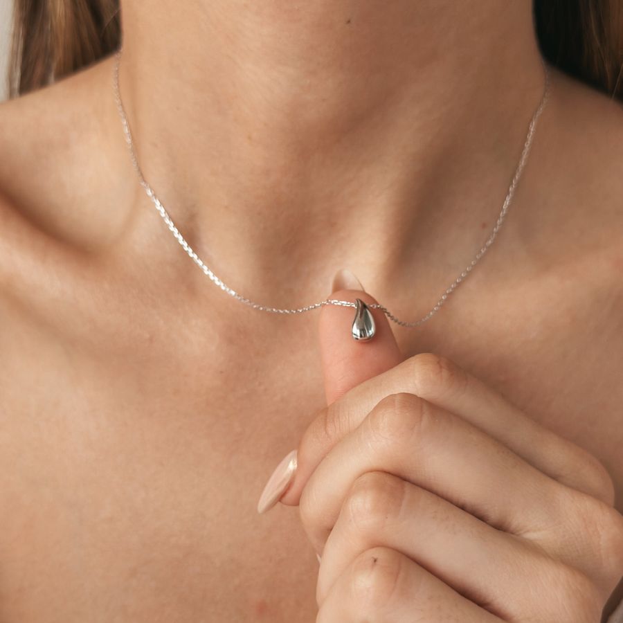 Silver Drop ezüst nyaklánc - Indira