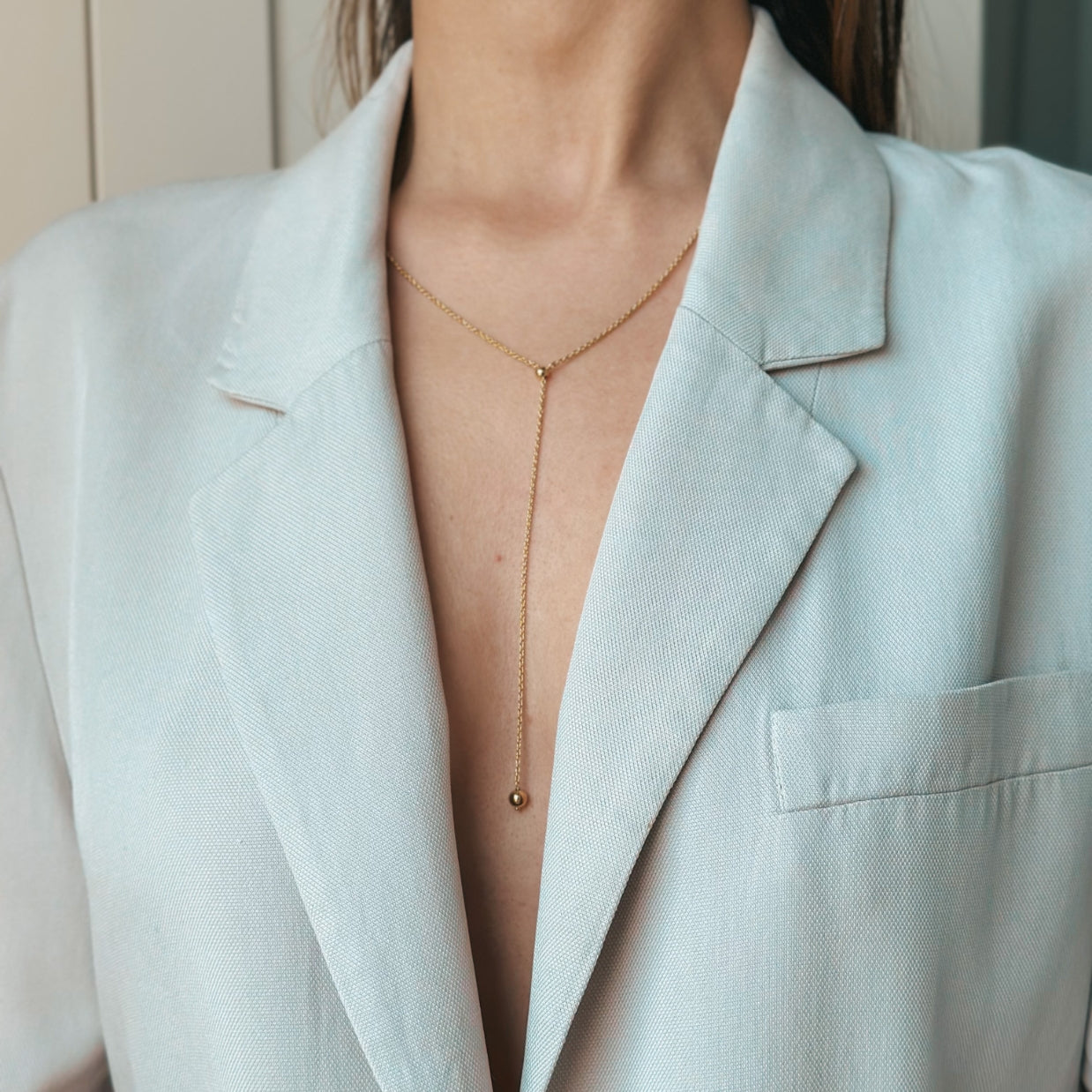 Colier din argint placat cu aur Bola - Indira