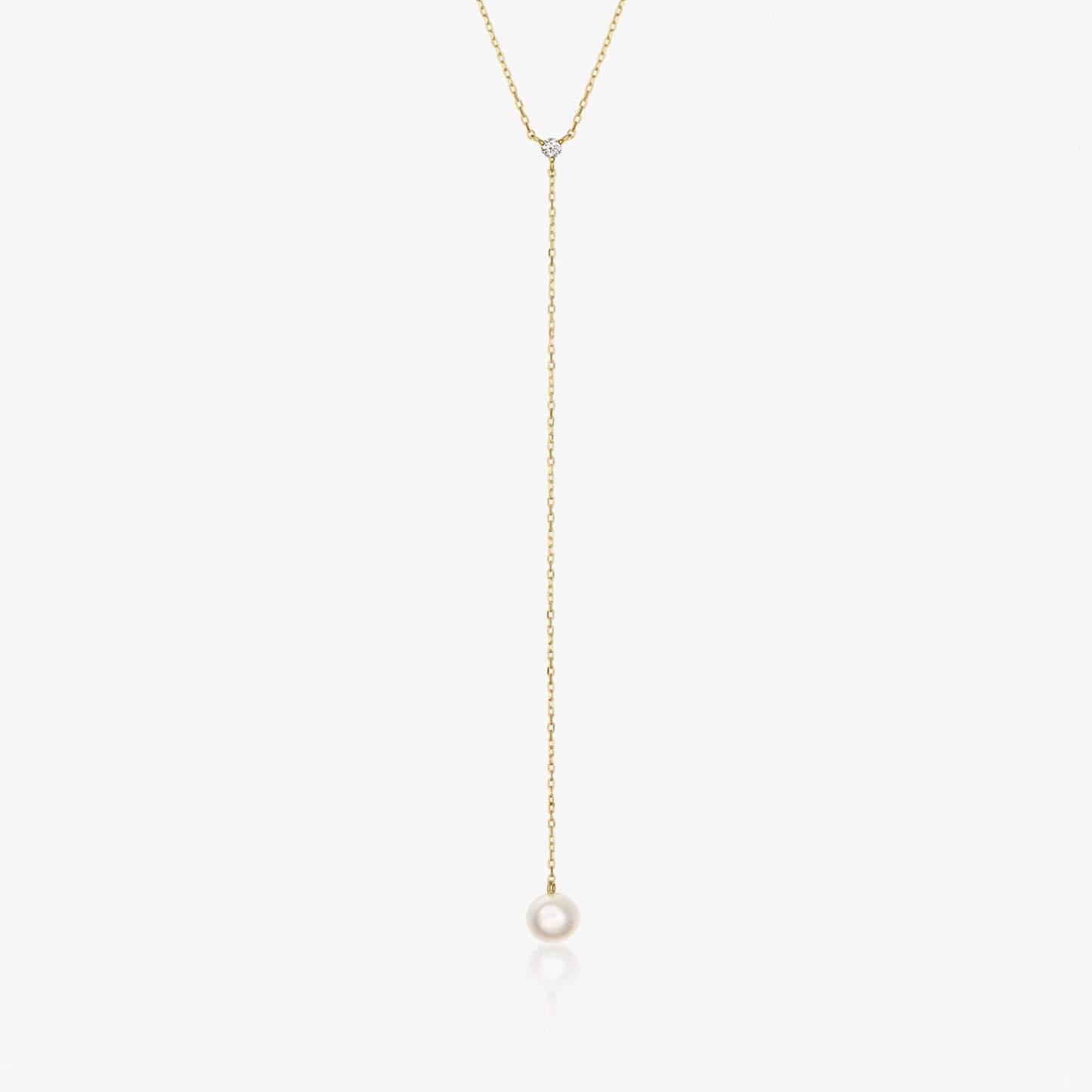 Colier din aur galben Yara - Perle Naturale, Diamante