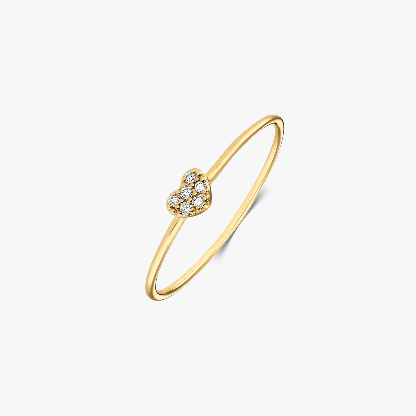 Inel din aur galben Alma – Diamante