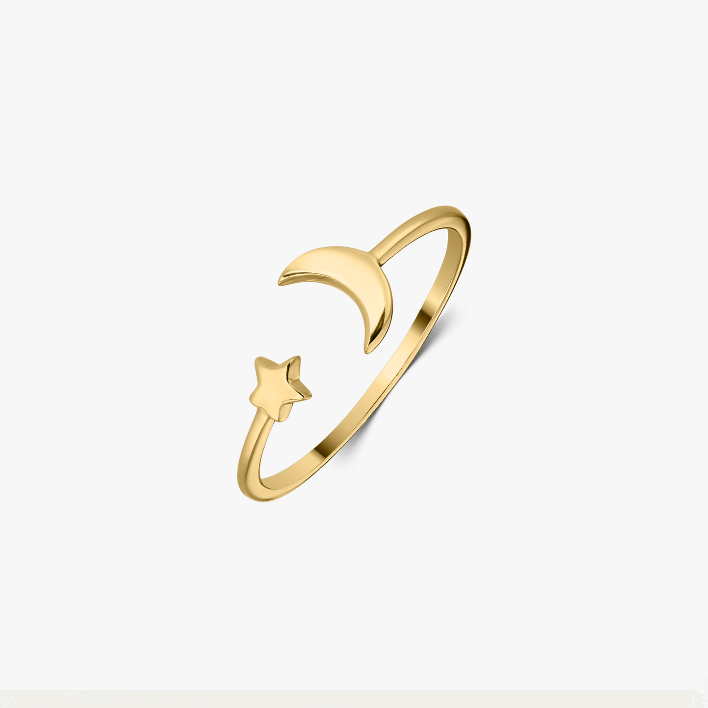 Inel din argint Golden Starry