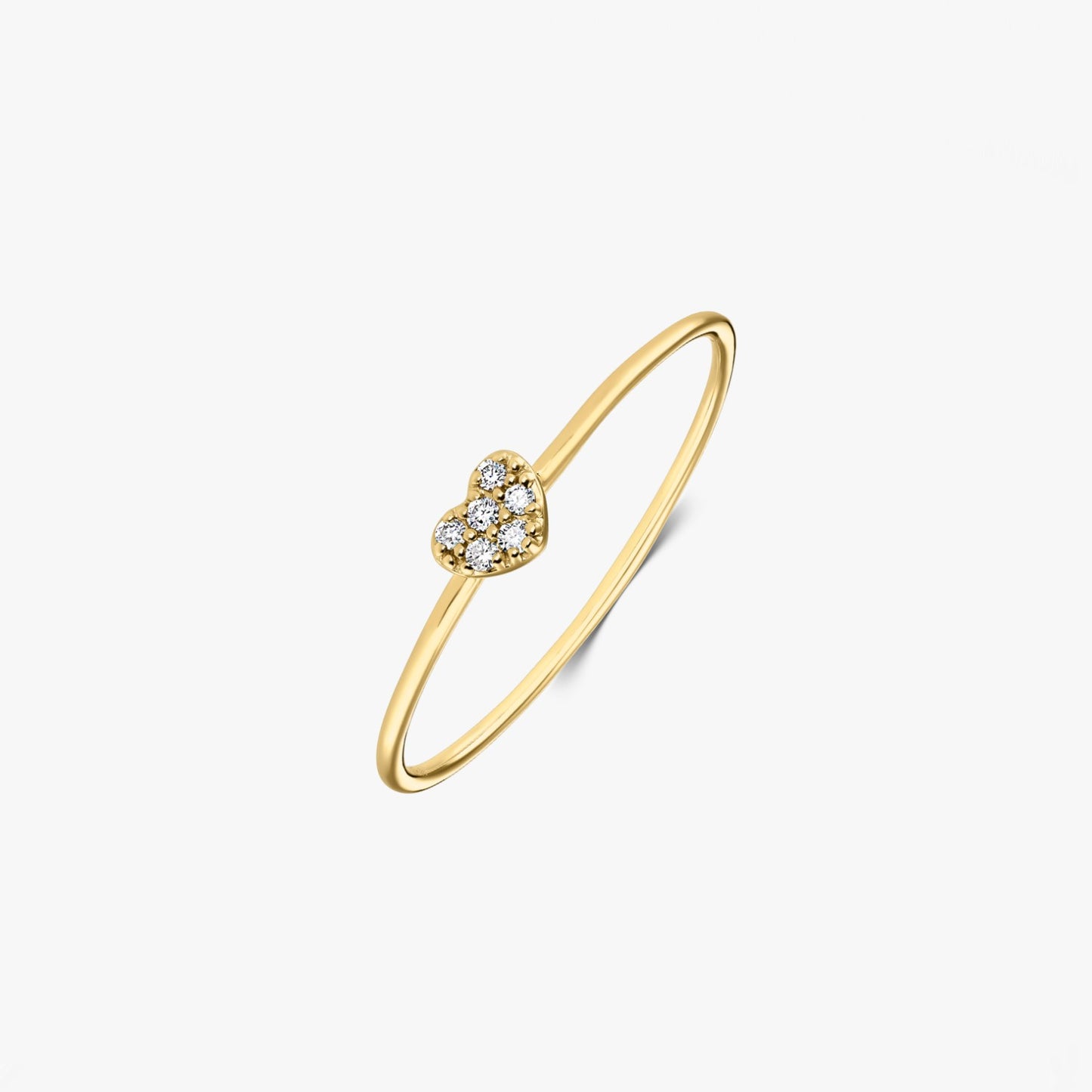 Inel din aur galben Alma – Diamante