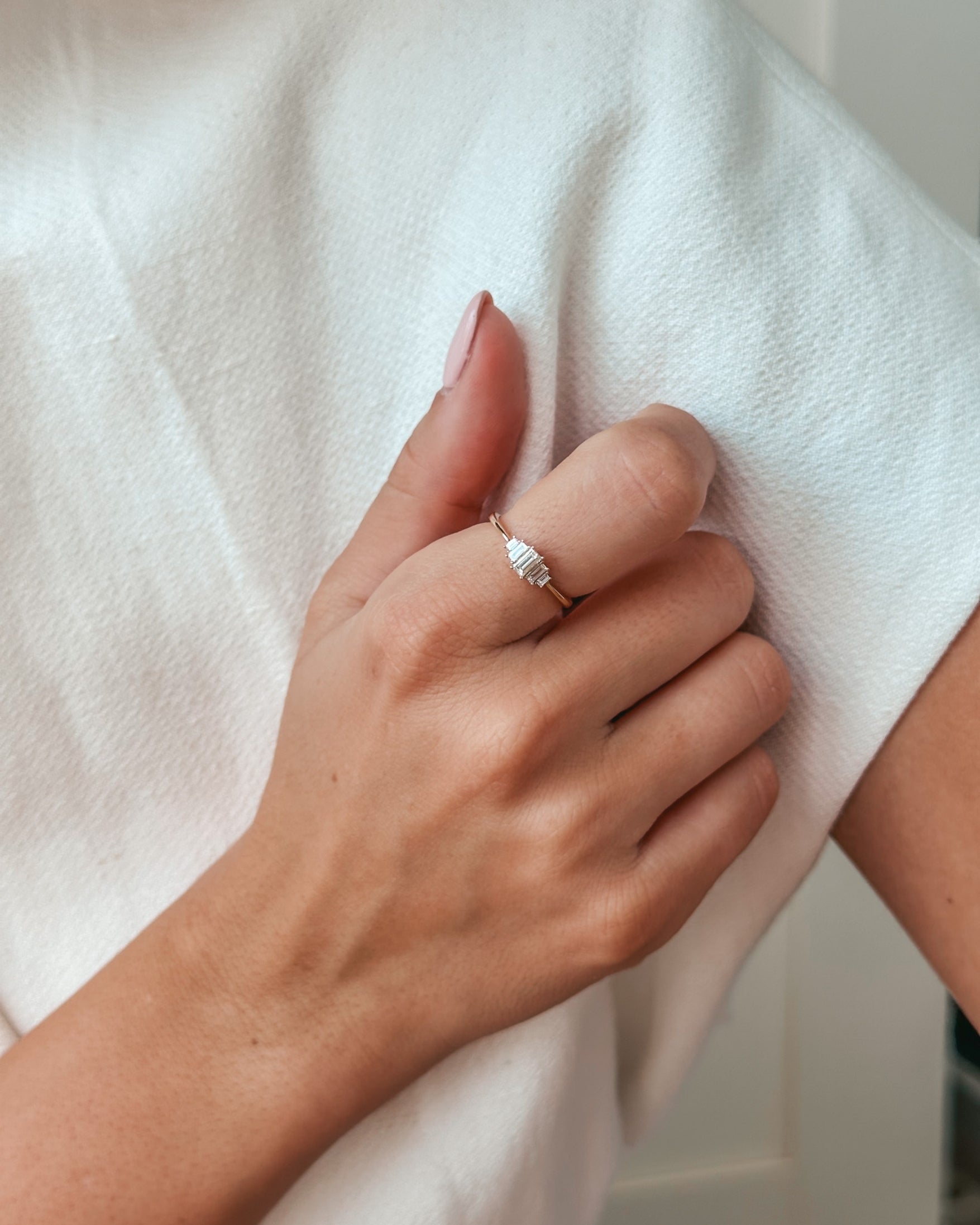 Mira sárga arany gyűrű – Gyémántok - Indira