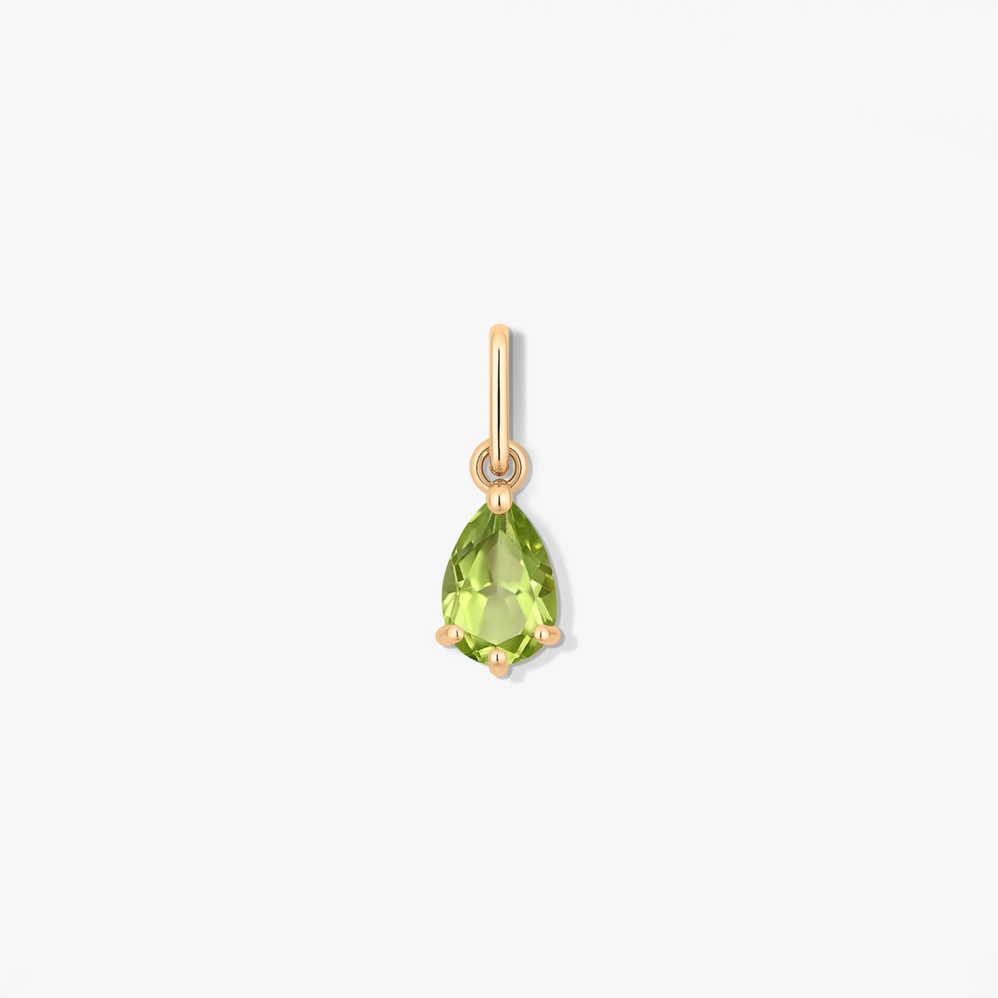 Pandantiv din aur Birthstone August - Peridot