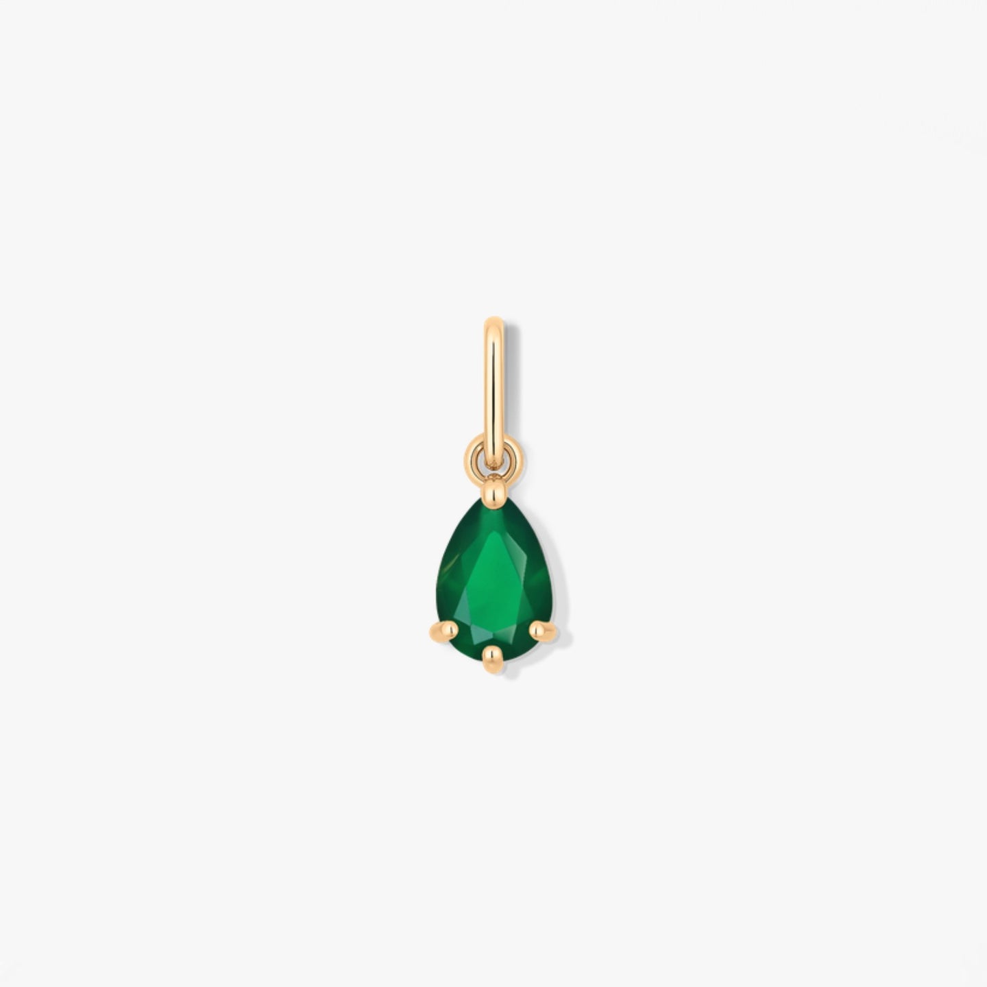 Arany Medál Birthstone Május - Zöld Achát