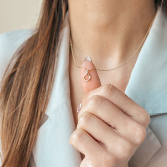 Pandantiv din aur Eternal Circle