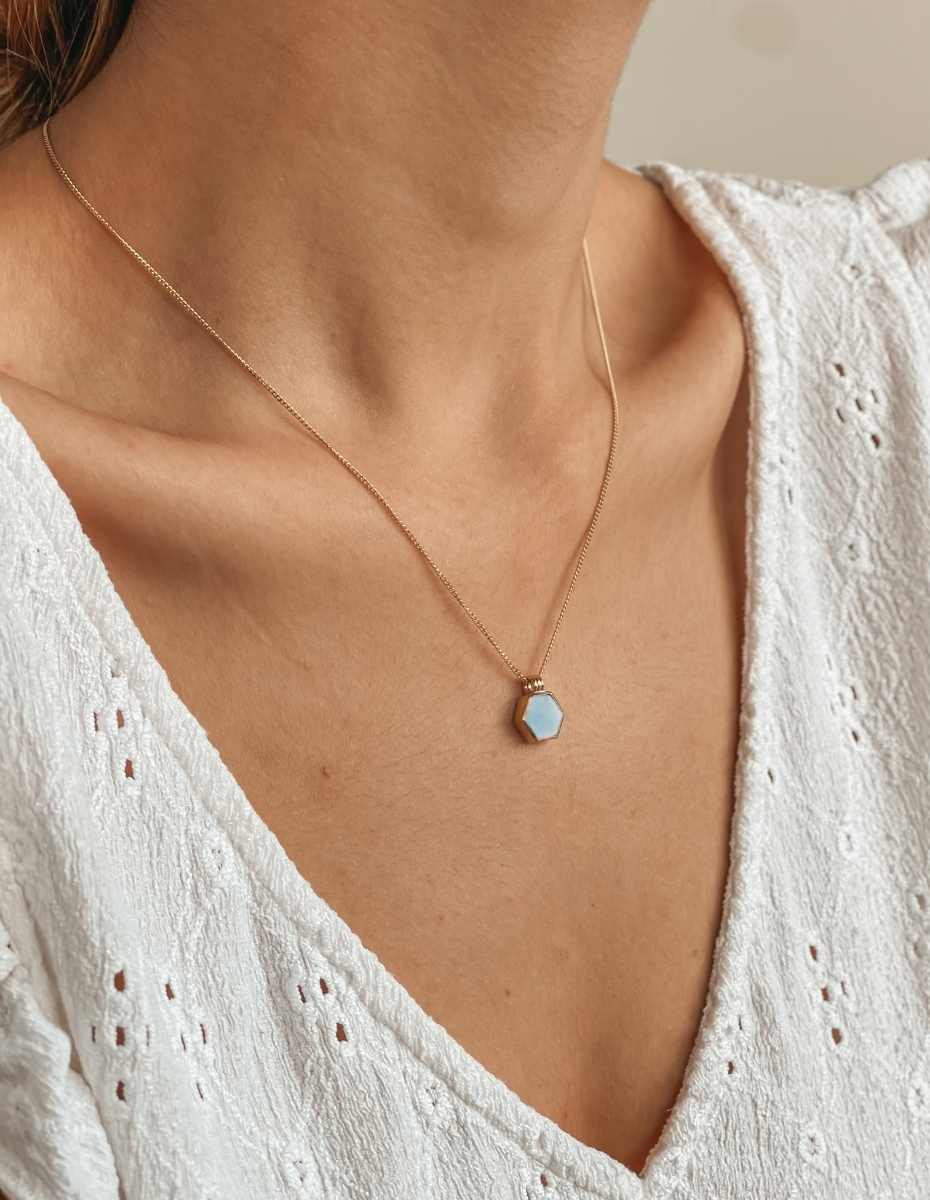 Colier din argint Charlotte - Lapis