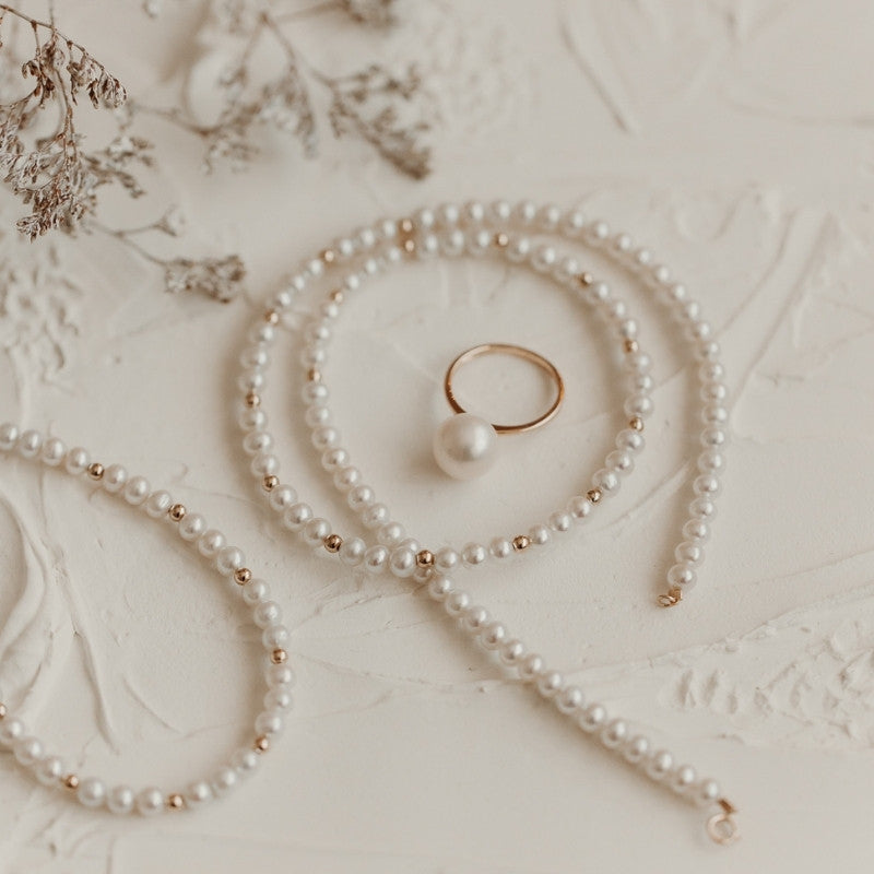 Colier din aur Golden Sonet - Perle Naturale