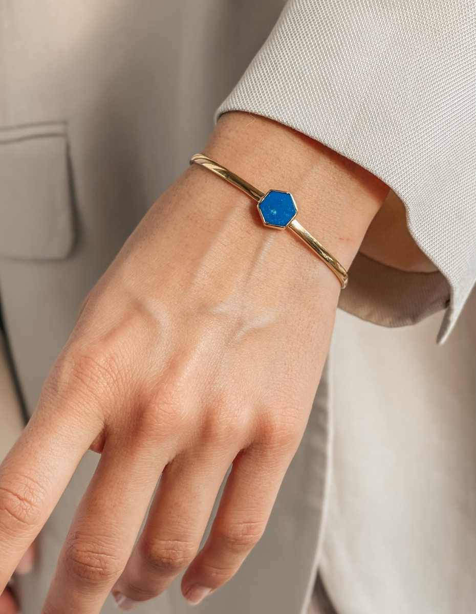 Brățară din argint Charlotte – Lapis Lazuli
