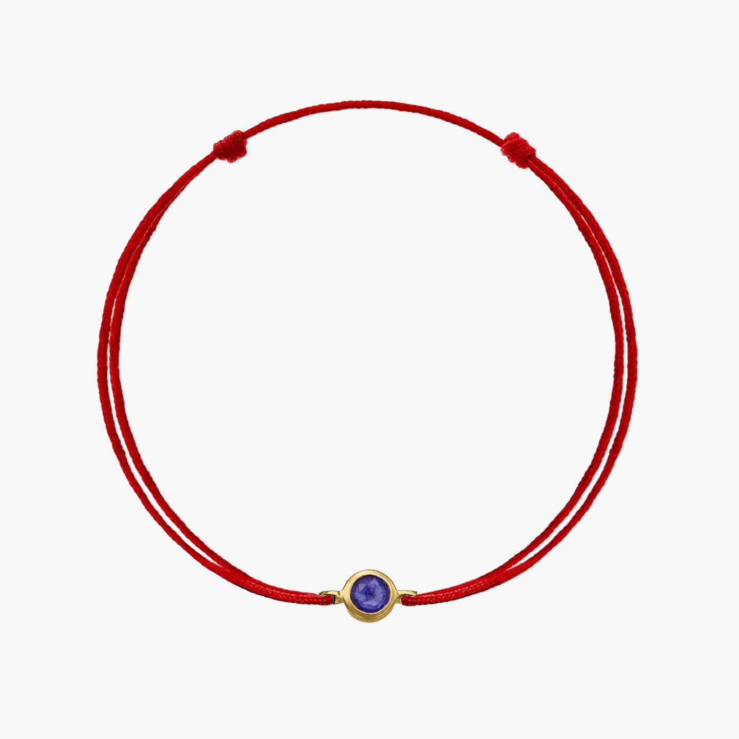 Ezüst zsinór karkötő Birthstone Golden Szeptember - Zafír - Indira