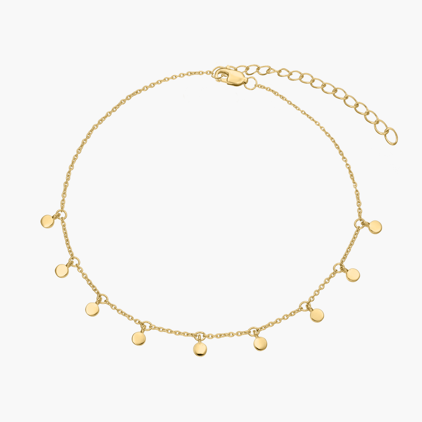 Bratara de picior din argint Golden Allegra - Indira