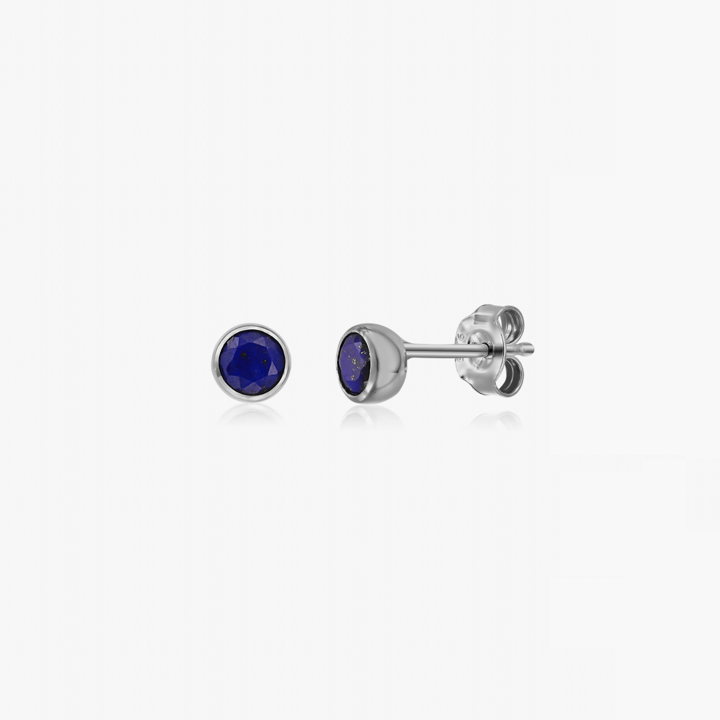 Cercei din argint Birthstone September - Lapis