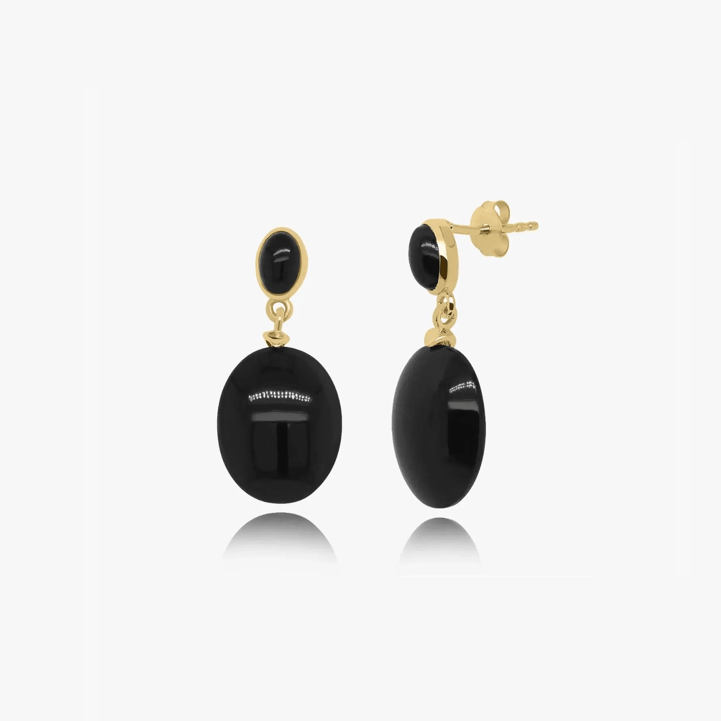 Cercei din argint Envy - Onix Negru