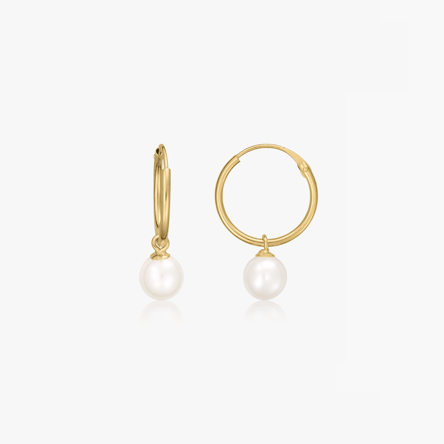 Cercei din aur Little Drop - Perle Naturale
