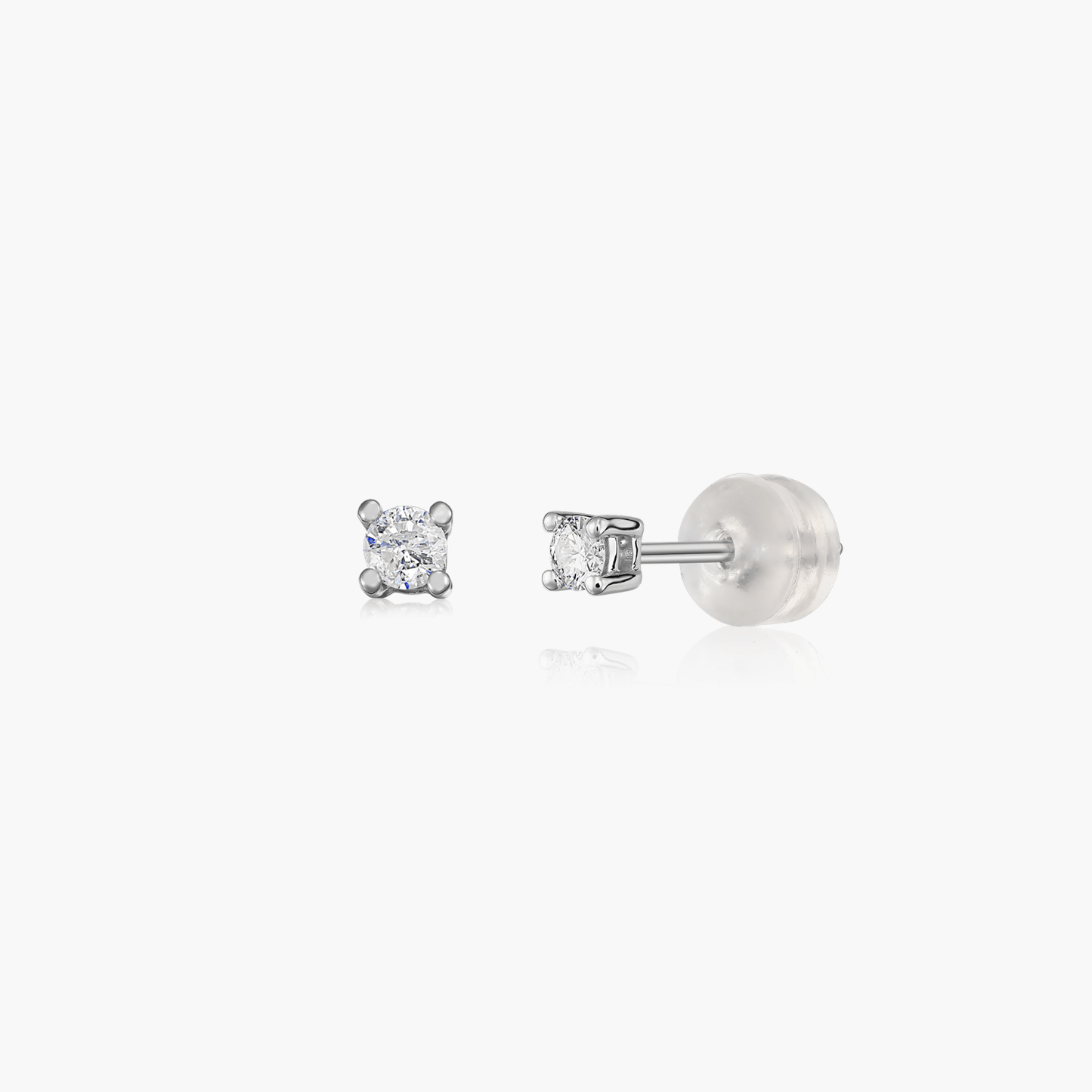 Cercei din aur My First Diamond - Diamante