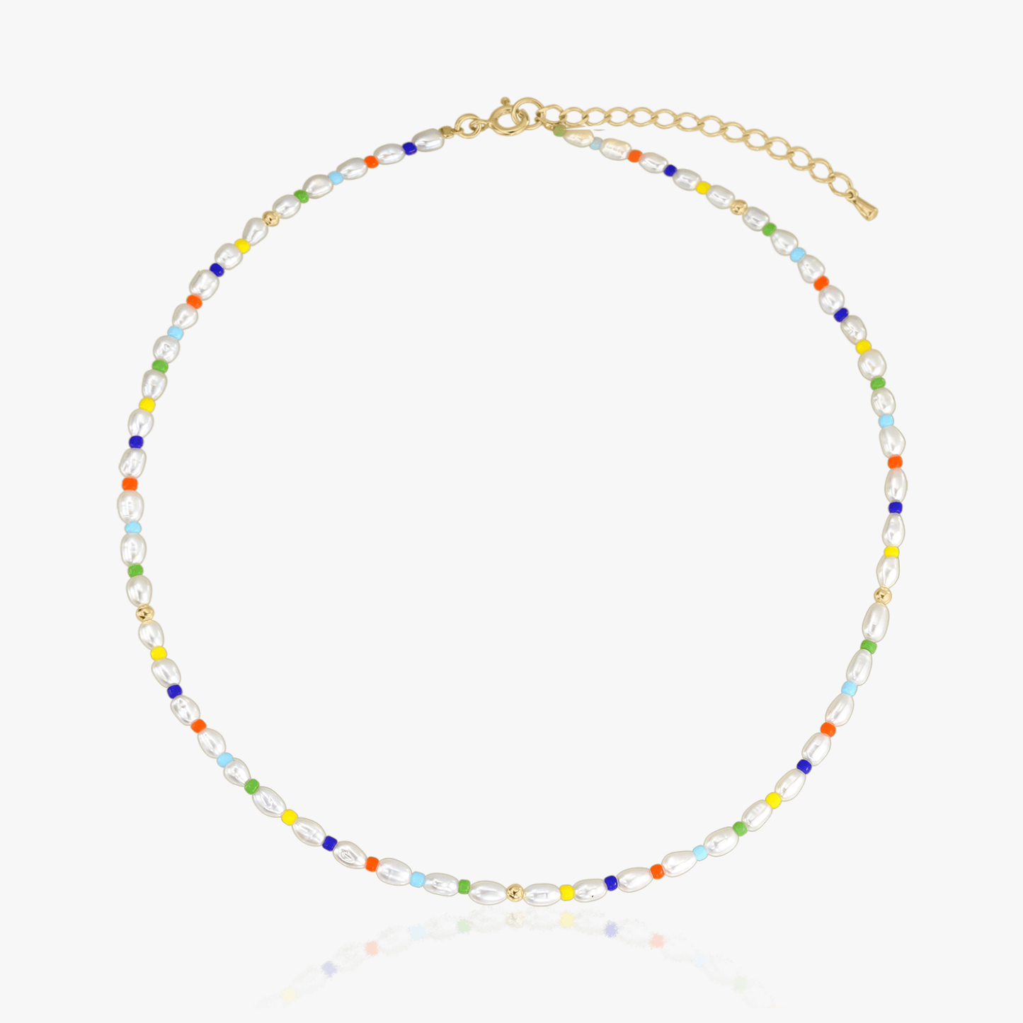 Colier din argint Golden Alaia - Perle Naturale