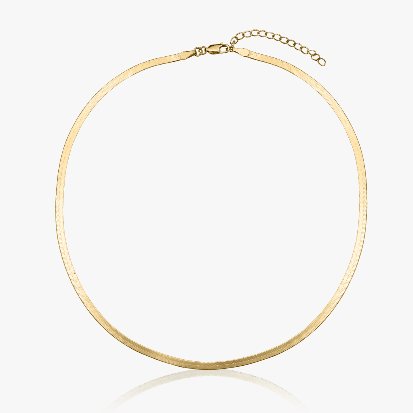 Colier din argint Golden Herringbone