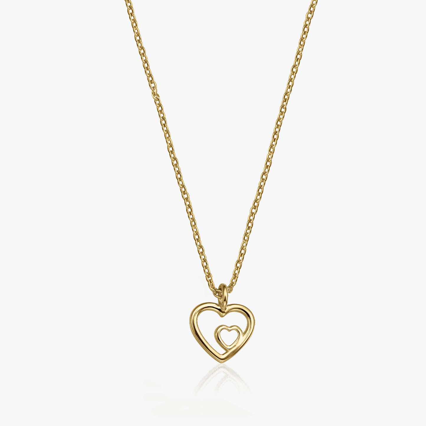 Colier din argint Golden In Love