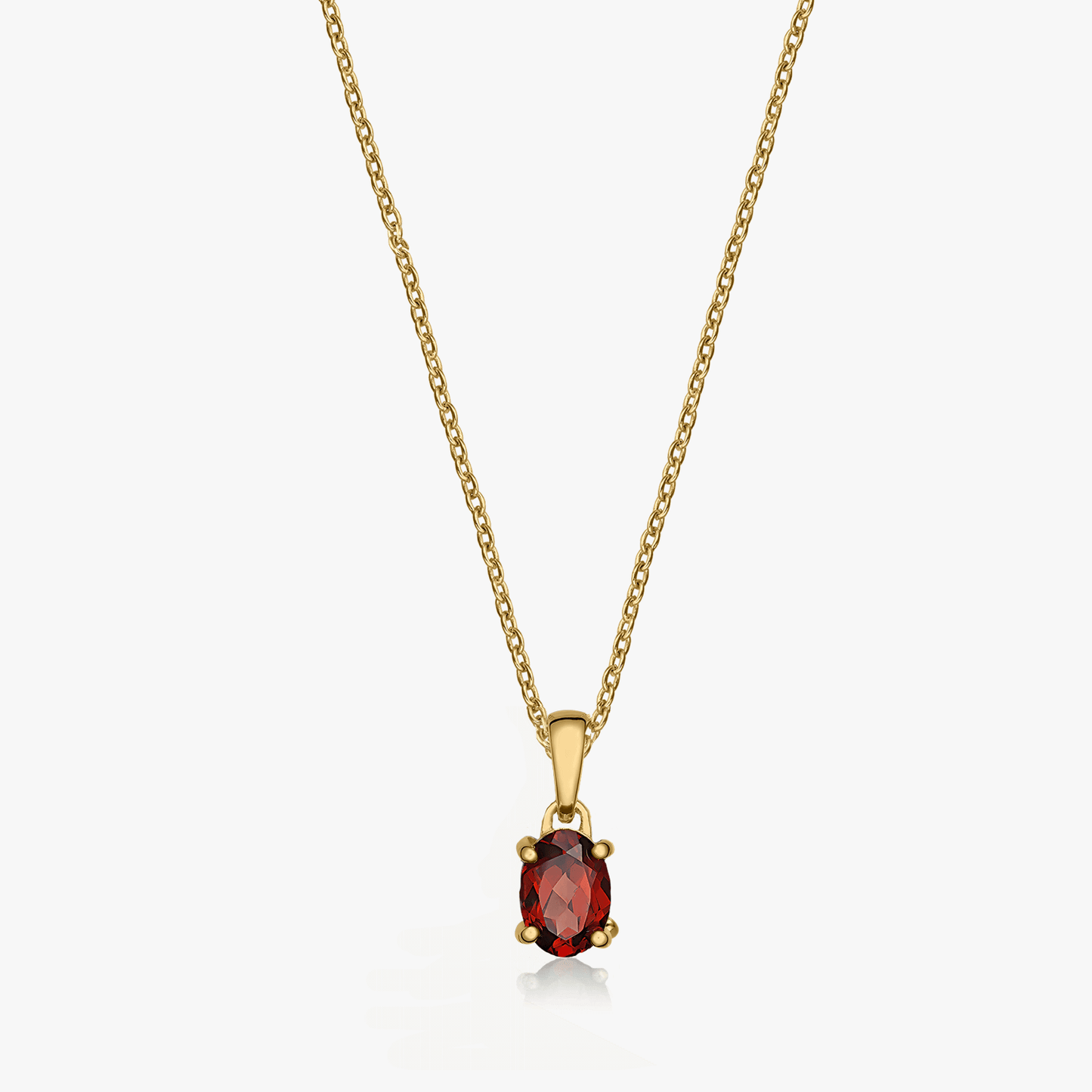 Colier din argint Golden Reina - Granat