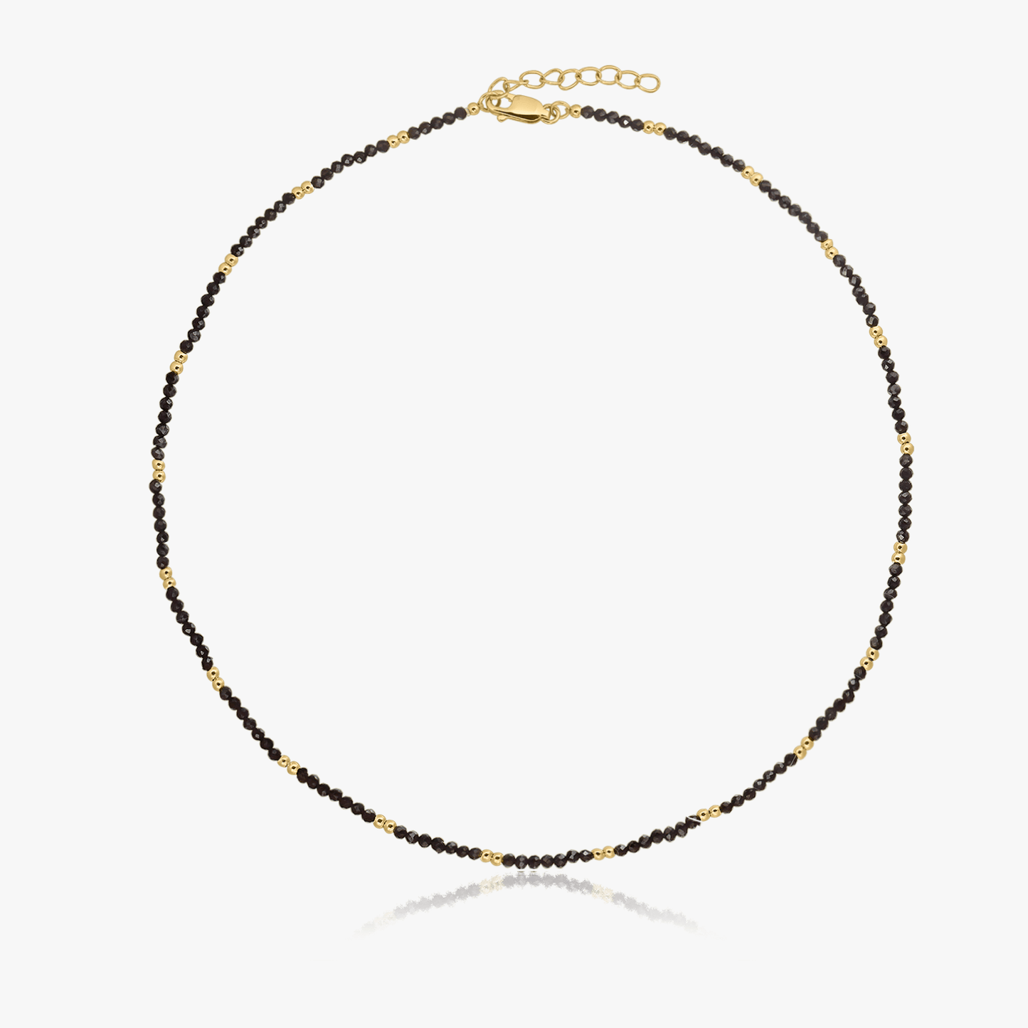 Colier din argint Golden SummerScape – Black Spinel