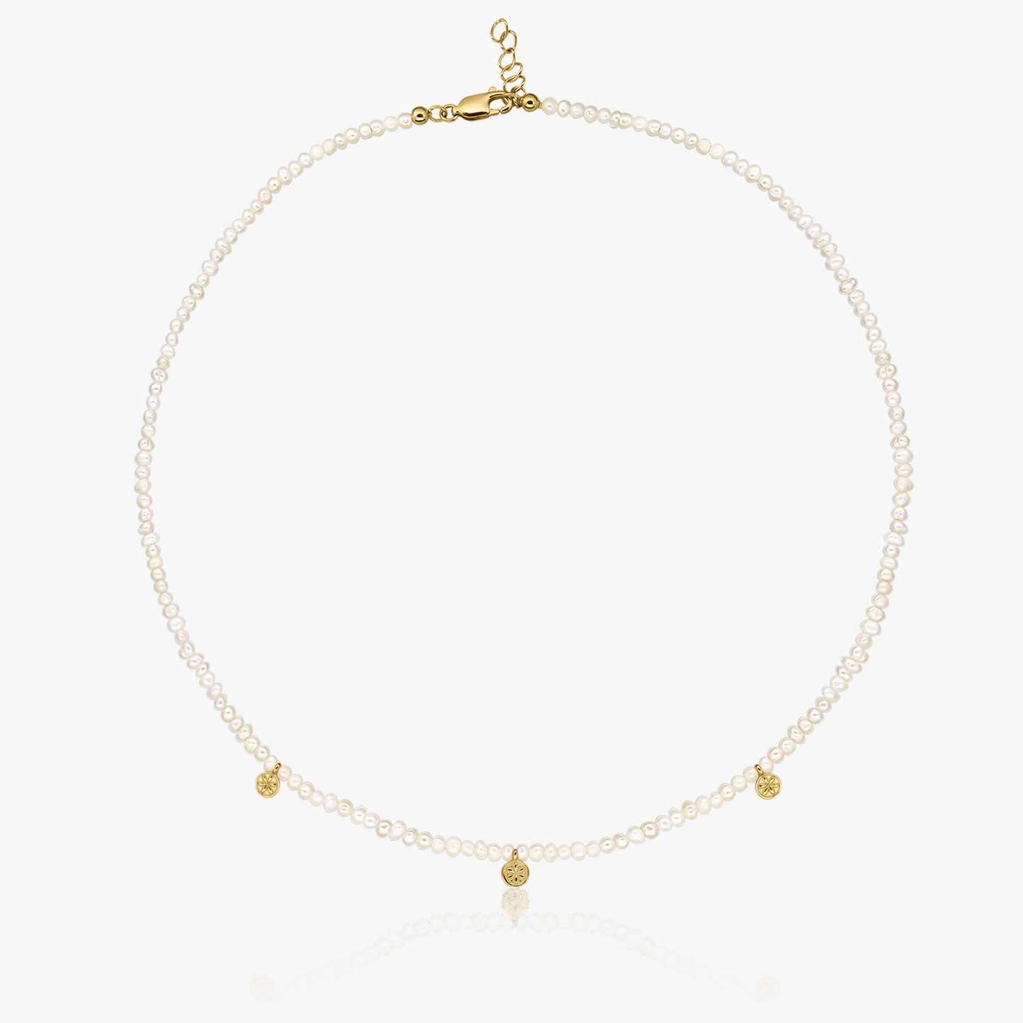 Colier din argint Golden Venus - Perlă Naturală
