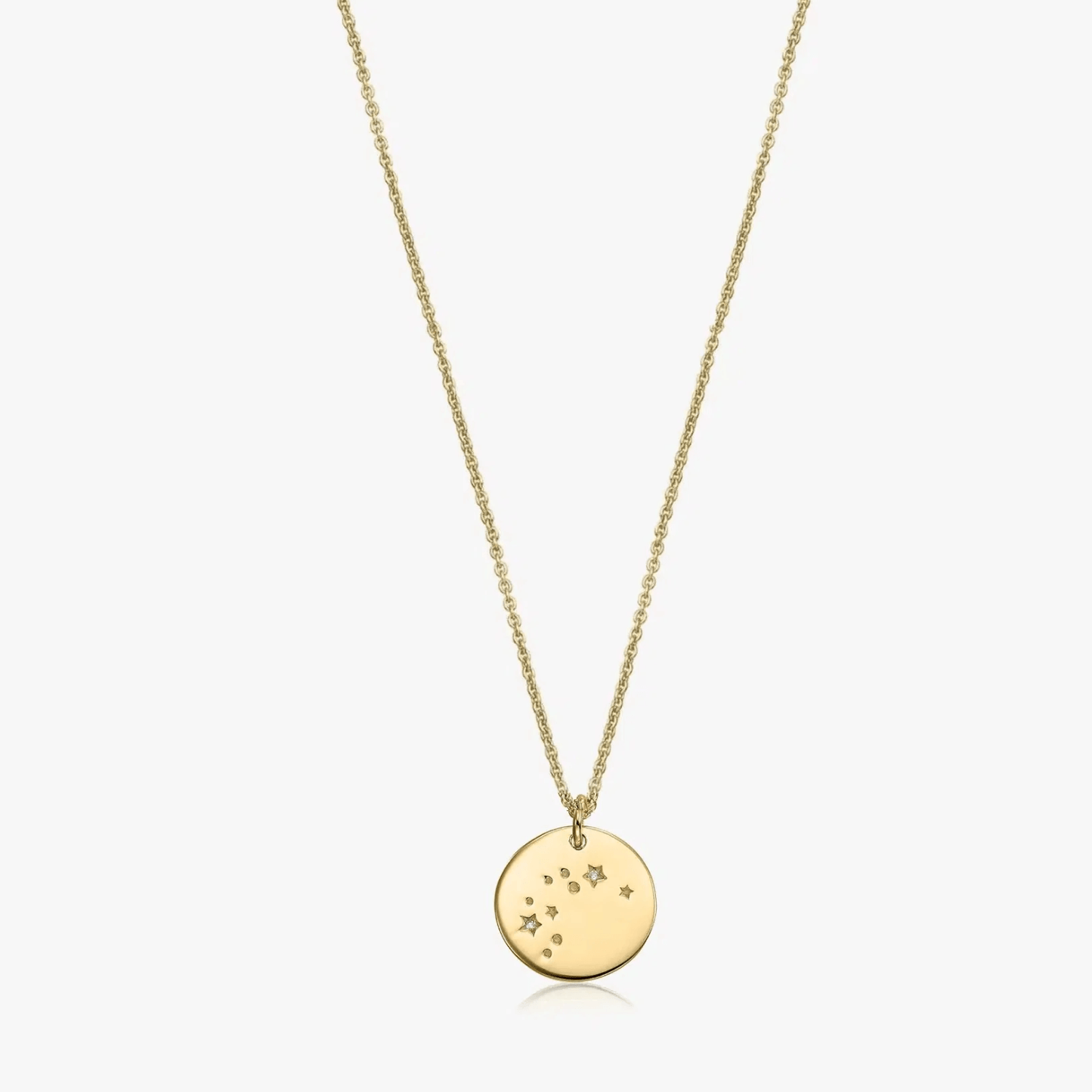 Colier din argint Golden Zodiac - Aquarius