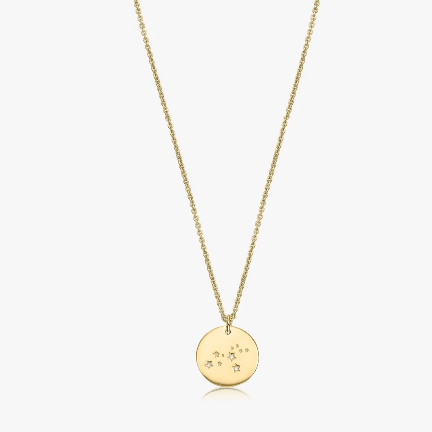 Golden Zodiac ezüst nyaklánc - Leo - Indira