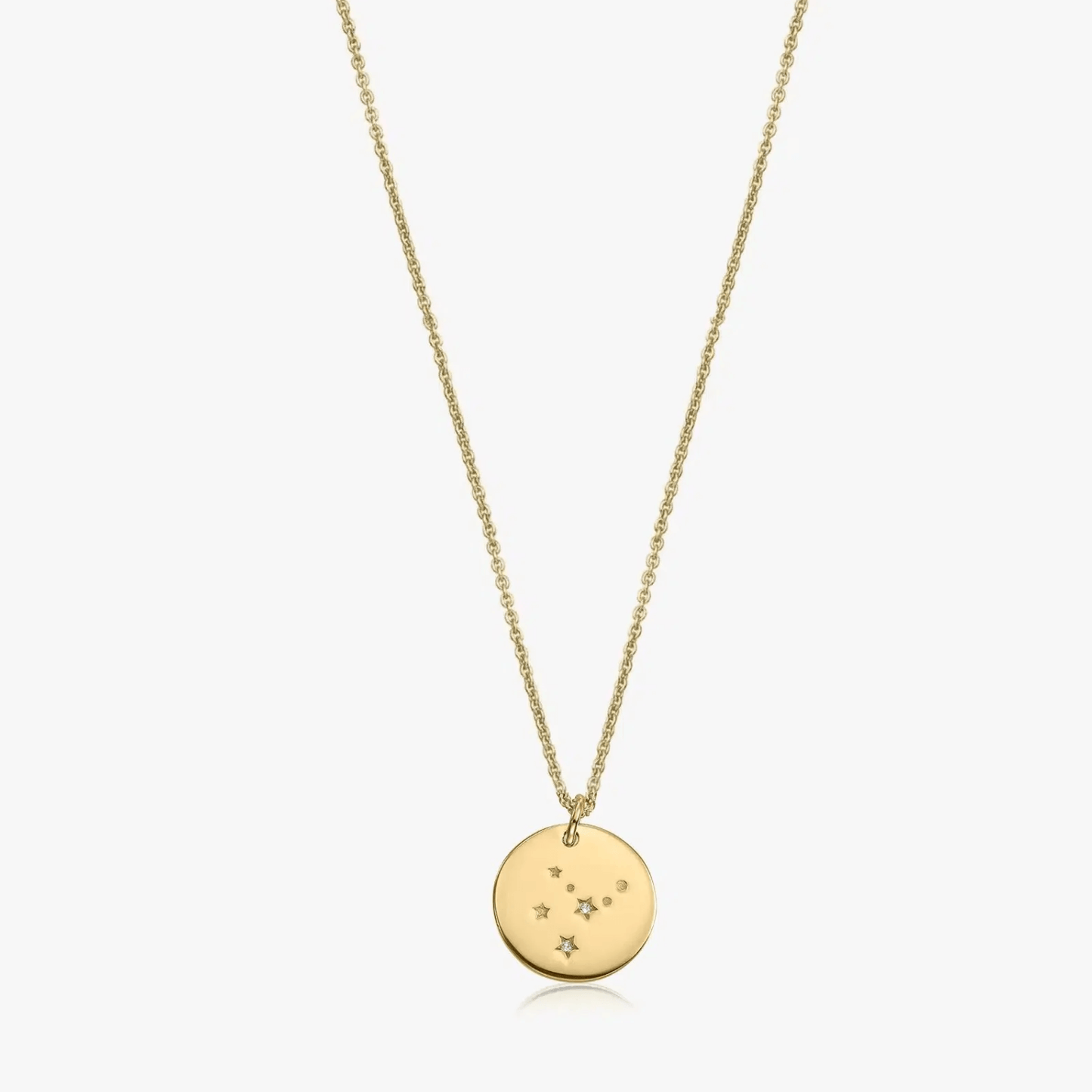 Colier din argint Golden Zodiac - Virgo
