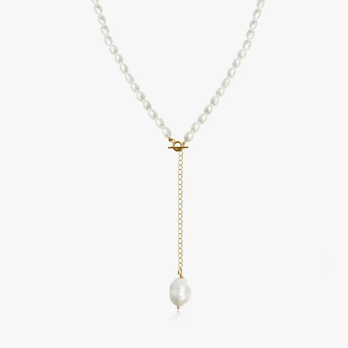 Colier din argint Golden Jacqueline - Perla Naturala