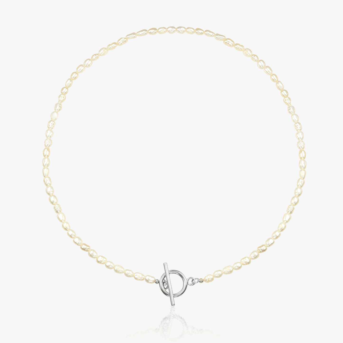 Colier din argint Locked - Perle Naturale