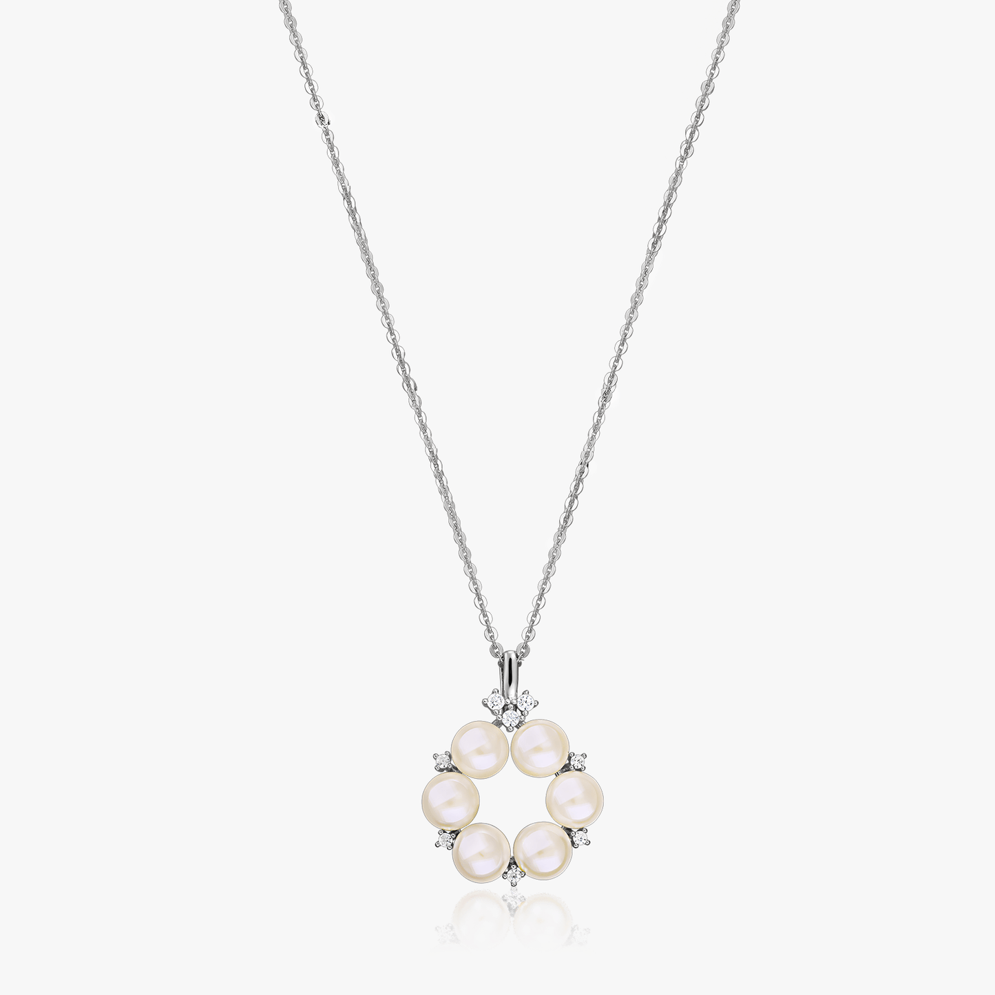 Colier din argint Pearl Crown - Perle Naturale