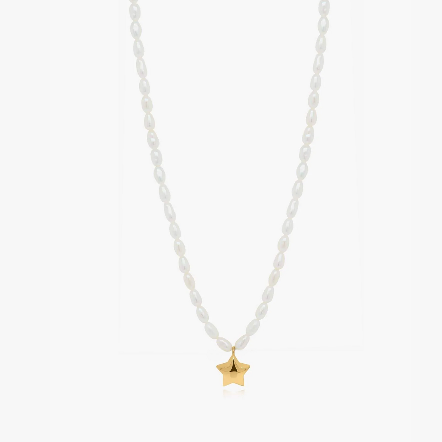Colier din argint Tiana Golden - Perle Naturale - Indira