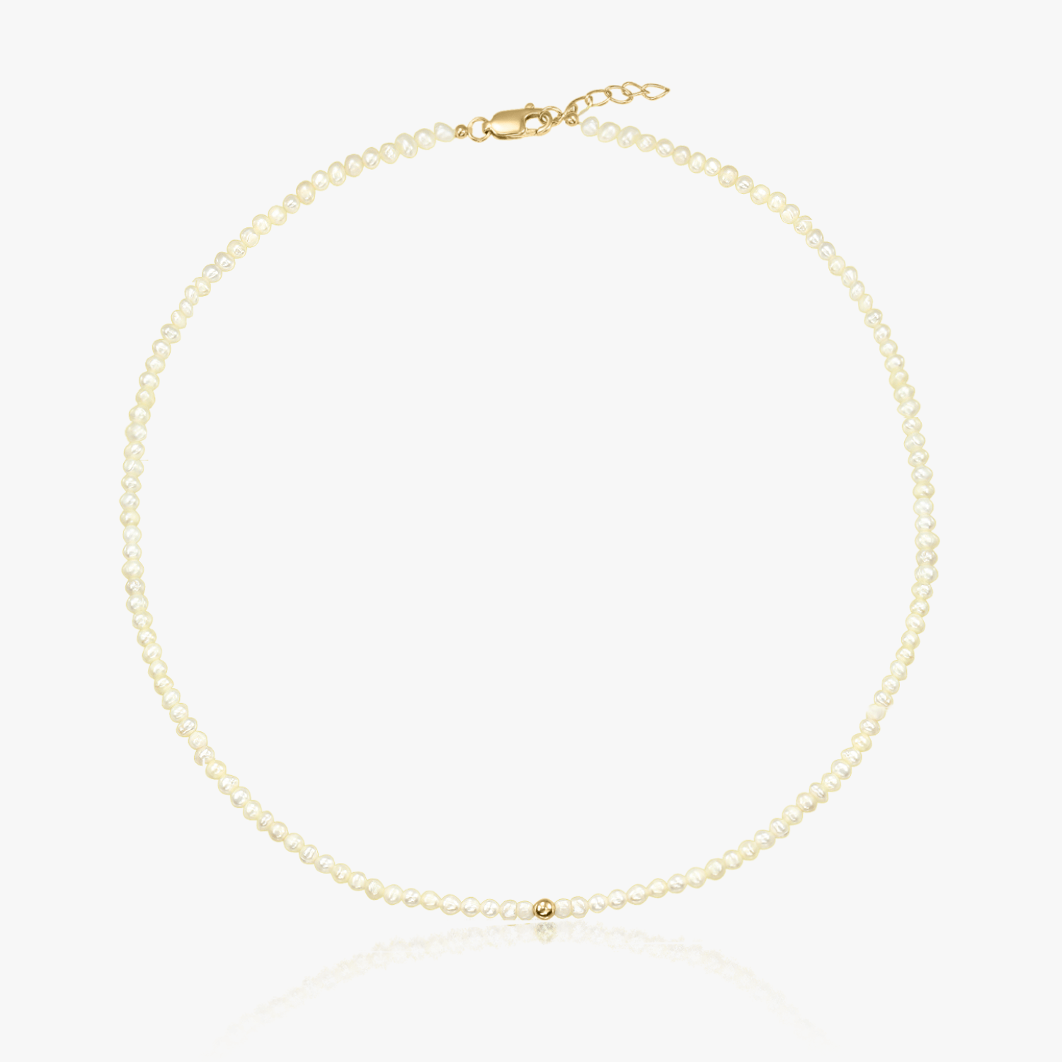 Colier din aur Glamour - Perle Naturale