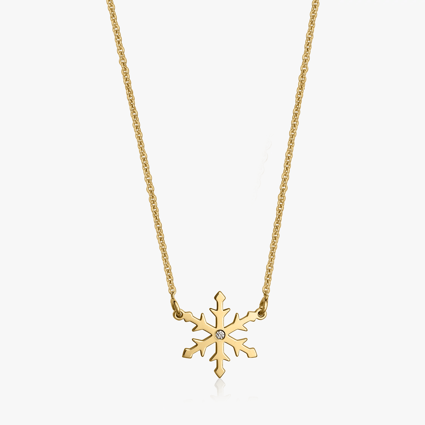 Colier din aur Snow - Diamante