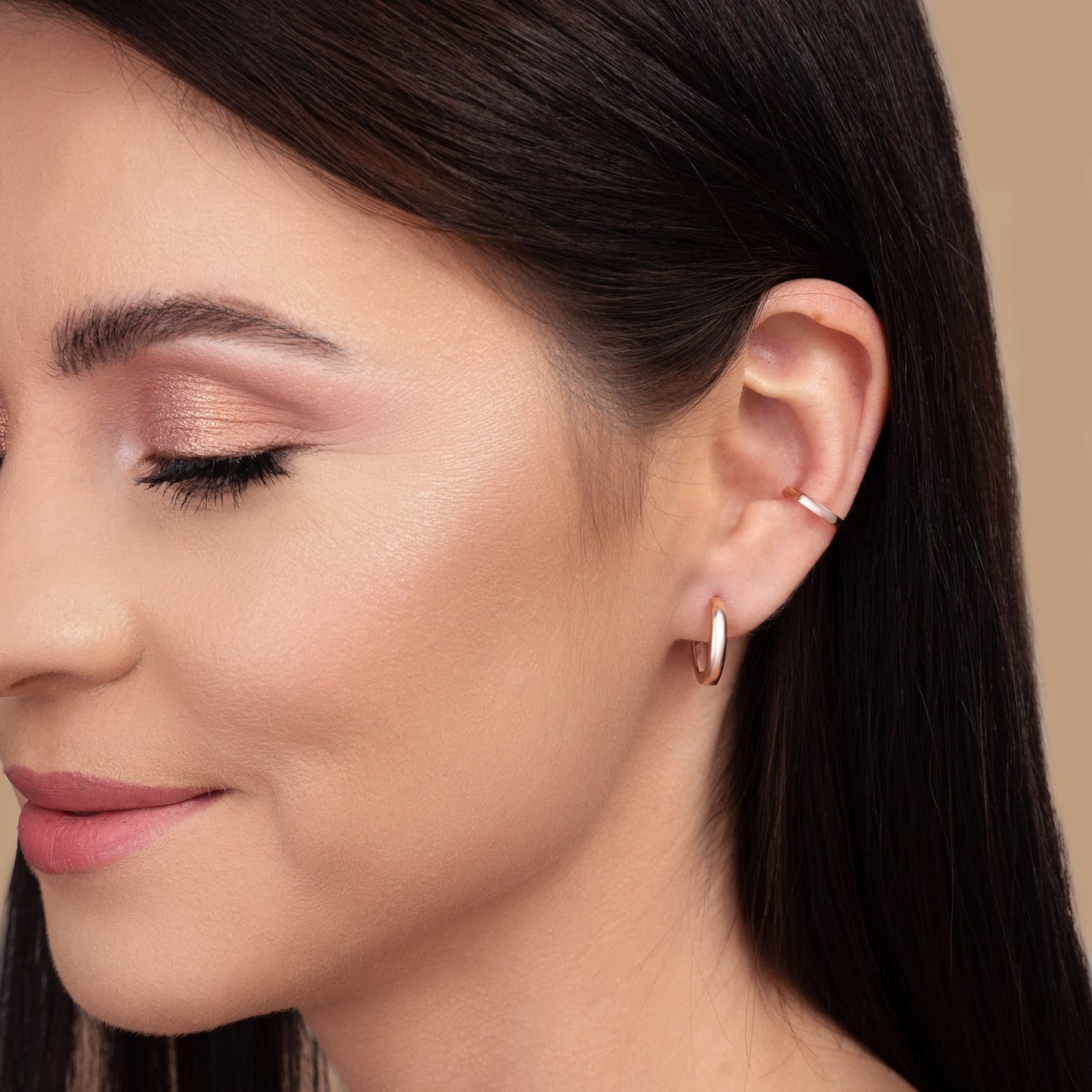 Cercel din argint Arya - Rose Gold