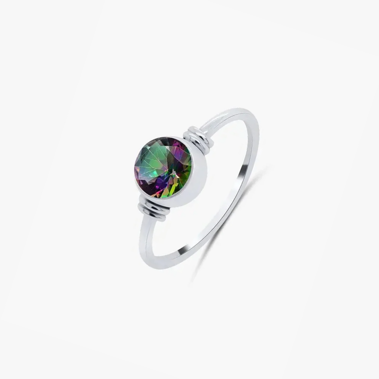 Inel din argint Firefly - Topaz Mistic