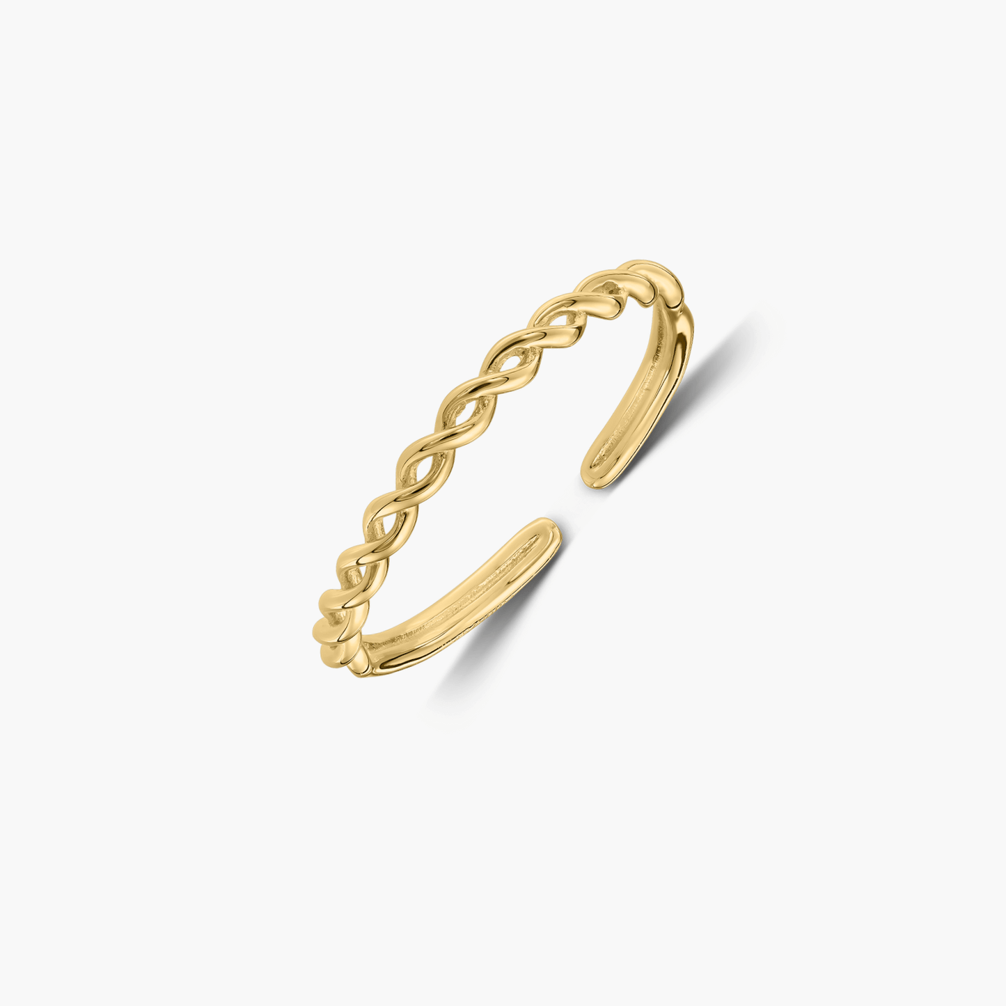 Inel din argint Golden Braid Band