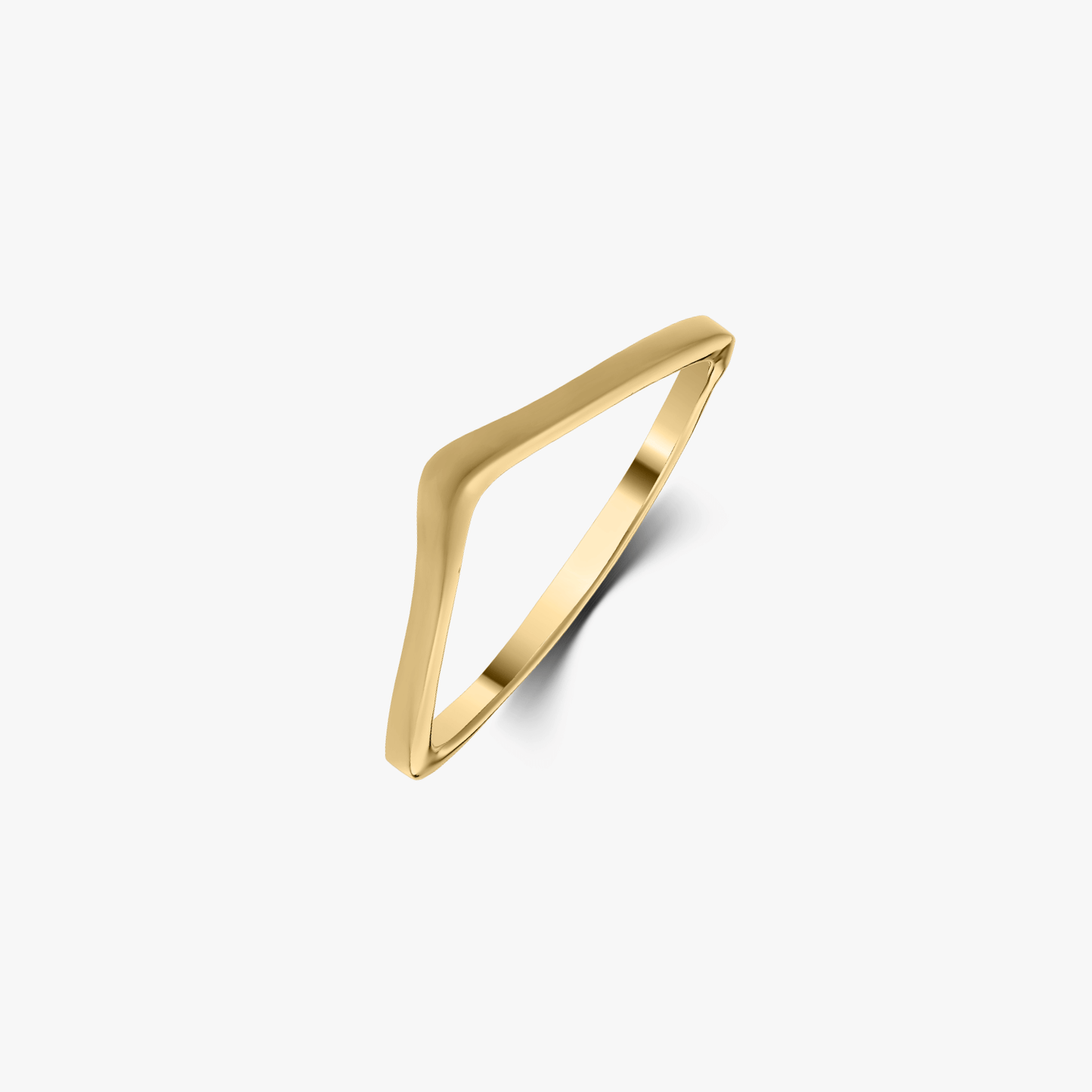 Inel din aur Simple V of Gold