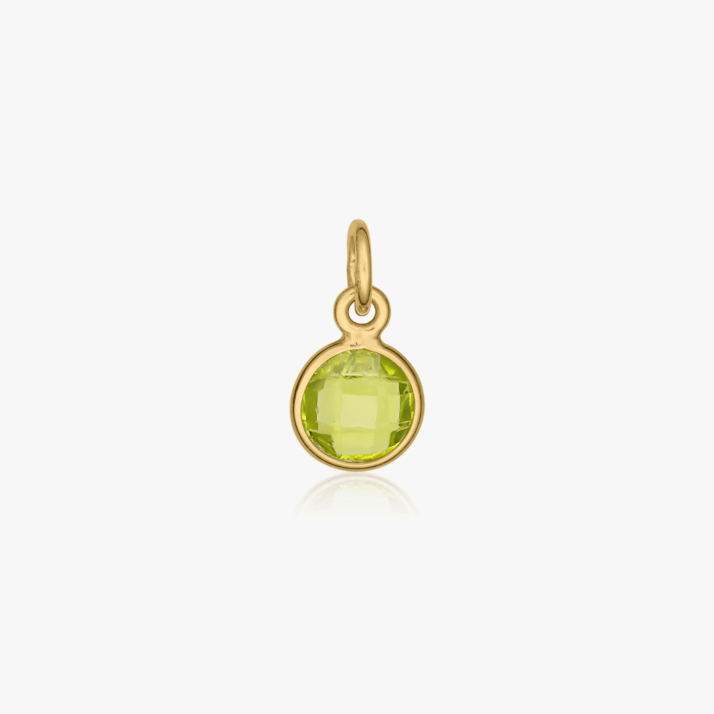 Pandantiv din argint Birthstone Golden August - Peridot