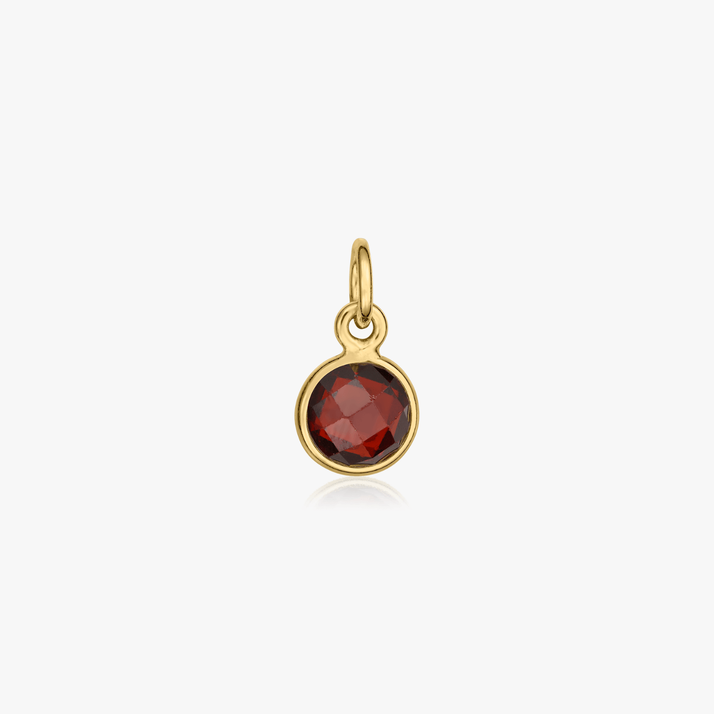 Pandantiv din argint Birthstone Golden January - Granat