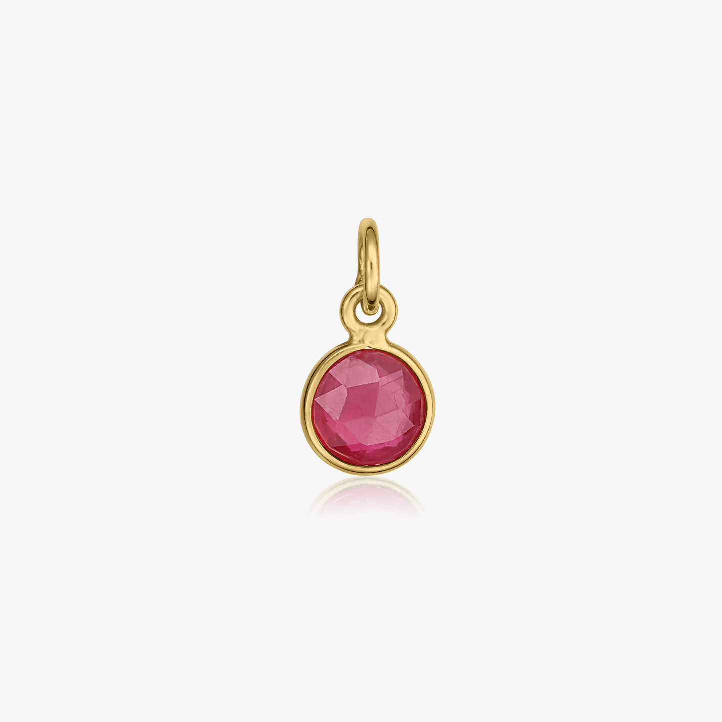 Pandantiv din argint Birthstone Golden July - Rubin