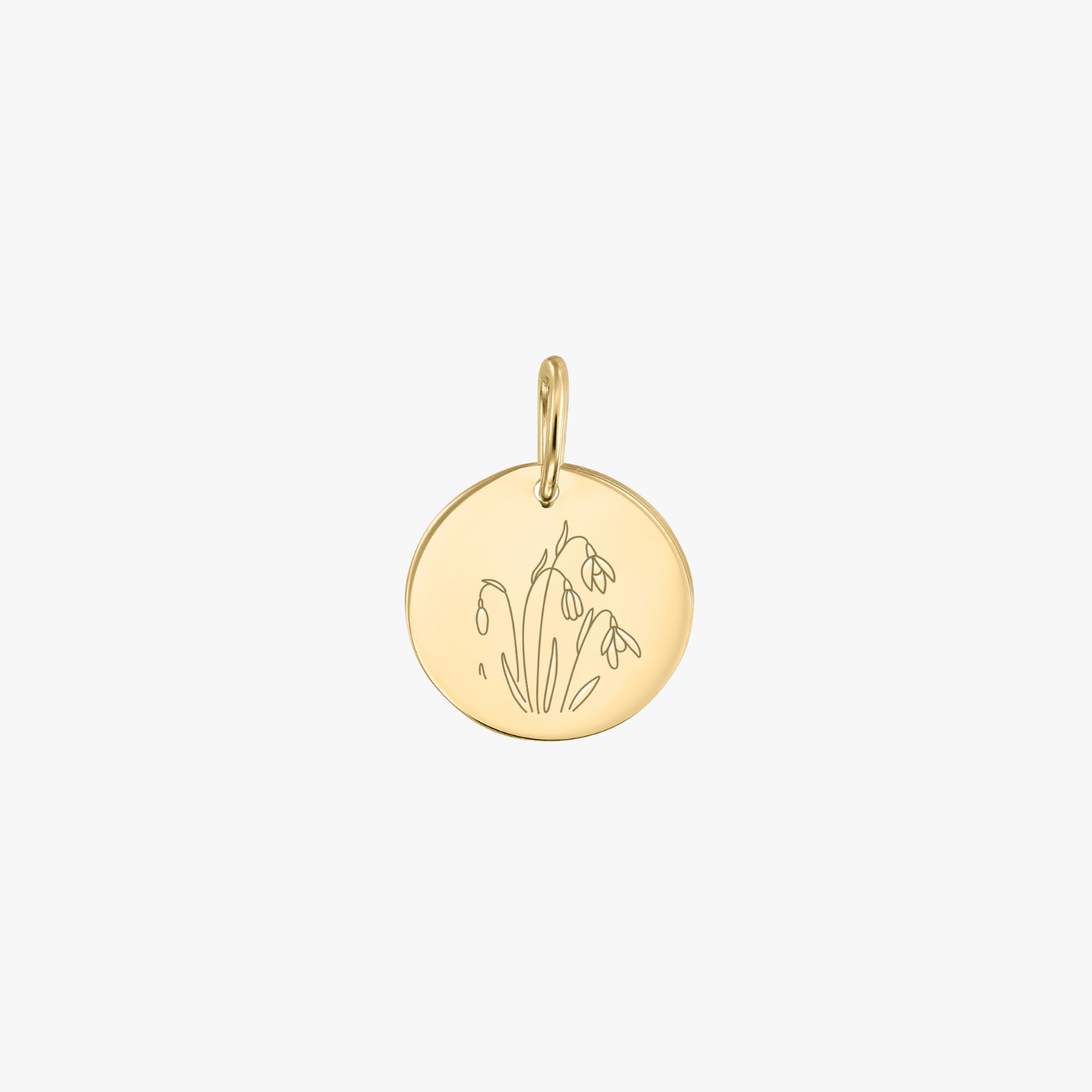 Pandantiv din aur Birth Flower - January Snowdrop