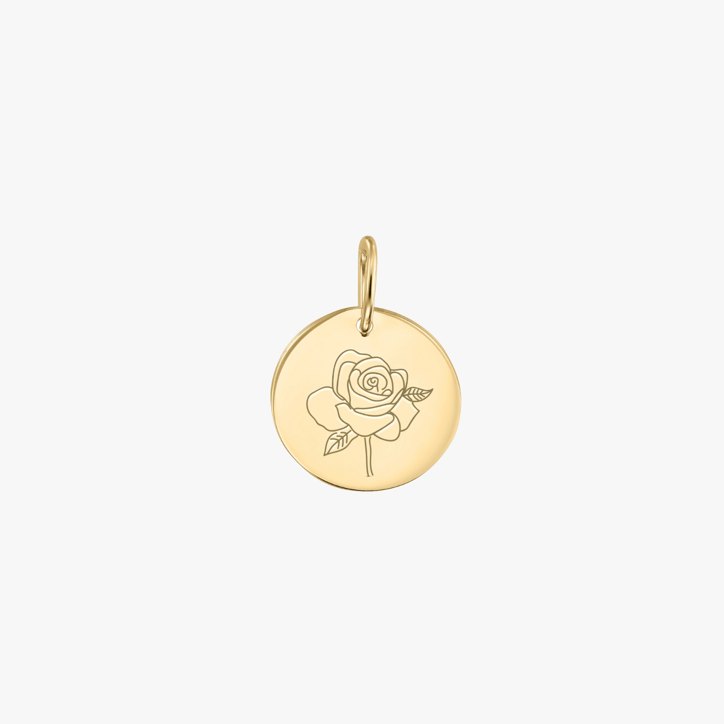 Pandantiv din aur Birth Flower - June Rose